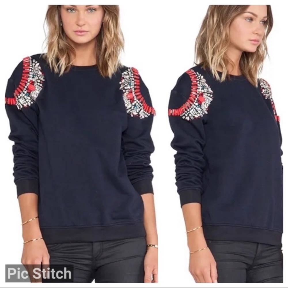 Hemant & Nandita Crystal Embellished Sweatshirt